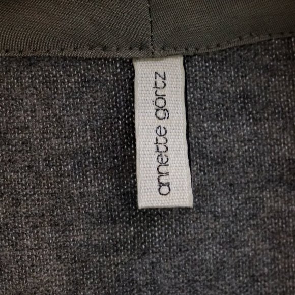 Annette Gortz AW/21 Ship Olive Sheath Grey Tie Dress - Picture 5 of 12